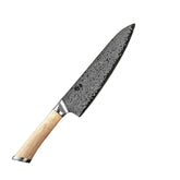 Damascus Steel Chef Knife Meat Vegetable Wooden Sheath