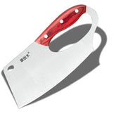 Kitchen Cleaver Knife Solid Wood Handle Chopping Tool