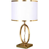Luxury Modern Minimalist Bedside Table Lamp Gold White