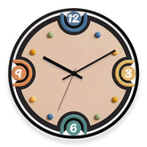 Cream Modern Silent Minimalist Clock