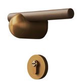 Chinese Door Lock Indoor Bedroom Split Wooden Bronze