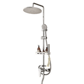 All Copper Shower Head Set Rain Shower Booster