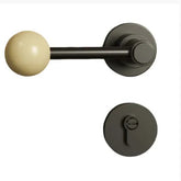 Interior Door Knob Lock Retro Bedroom Silent Handle