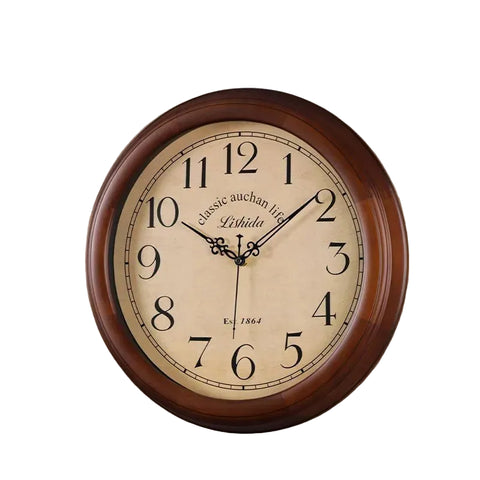 Solid Wood Retro Wall Clock