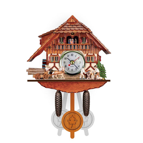 Vintage European Wooden Cuckoo Clock