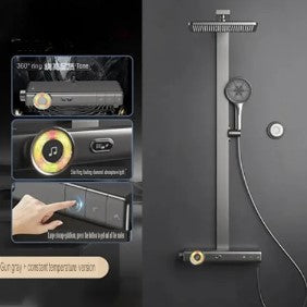Smart Bluetooth Speaker Shower System With Remote Control