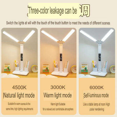 Smart Clock Multifunctional Digital Display Desk Lamp For Students