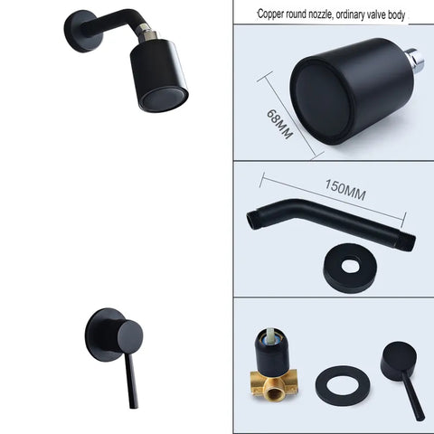 All Copper Shower Head And Shower Set For Hotels Bathhouses