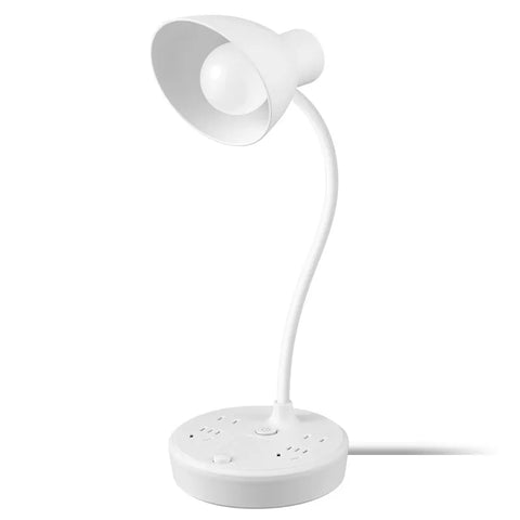 LED Desk Lamp With Power Strip USB Charging Ports