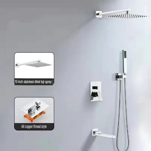 Concealed Shower Head Hot Melt Dual Use Embedded