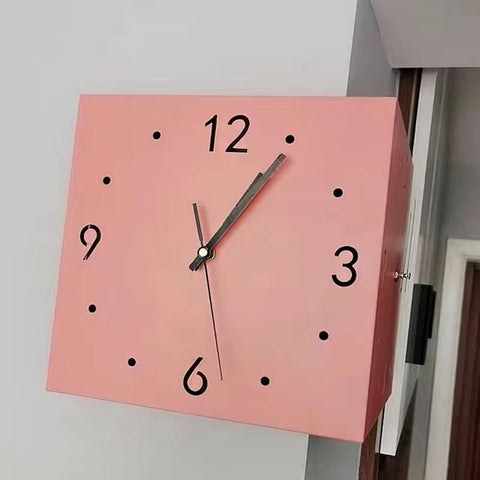 Double-Sided Corner Nordic Clock