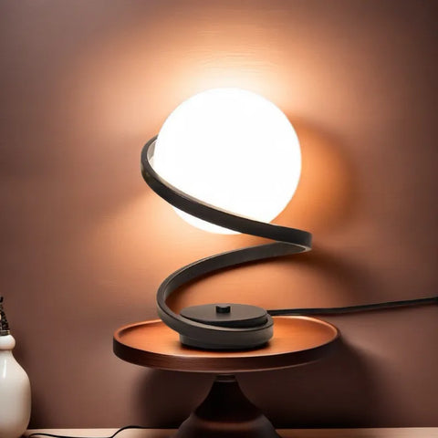 Modern Spiral Bedside Table Lamp Eye Protection