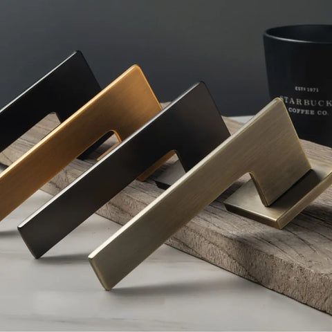 Indoor Silent Zinc Alloy Handle Lock Golden Bedroom Door