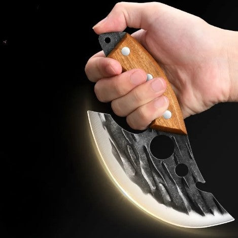 Multi Function Bone Cutting Knife Wooden Handle