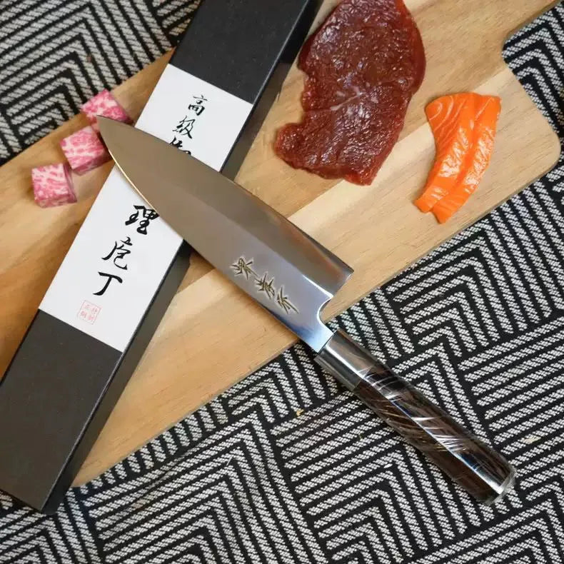 Sashimi Knife Sharp Stainless Steel Sushi Kitchen