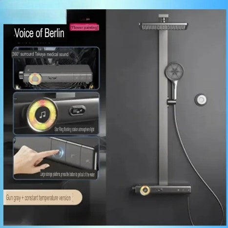 Smart Bluetooth Speaker Shower System With Remote Control