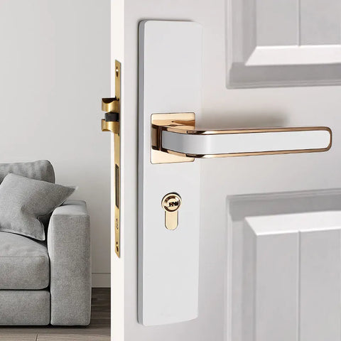 Indoor Wood Door Lock Quiet Magnetic Suction Split Room