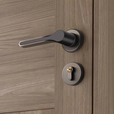 Modern Bedroom Silent Magnetic Door Lock Handle