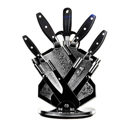 Kitchen Knife Set Stainless Steel Damascus Cleaver