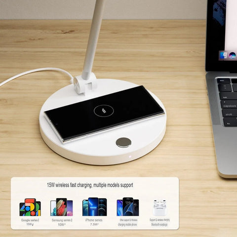 Eye Protecting Desk Lamp Led Study Reading Light Wireless Charging