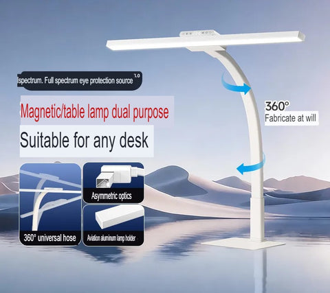 Desk Lamp Dual Use Eye Friendly Study Reading Writing Bedside Children Students