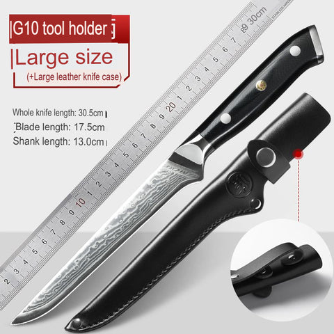 Damascus Steel Boning Knife Sharp Butcher Chef Kitchen