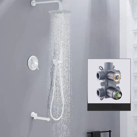 Simple Round PPR Hot Melt Shower Head