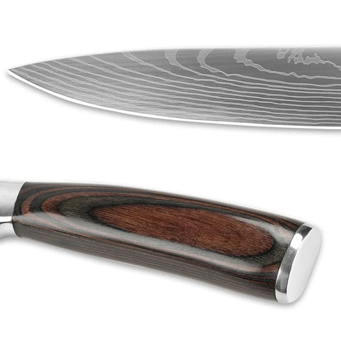 Professional Damascus Steel Kitchen Knife Set
