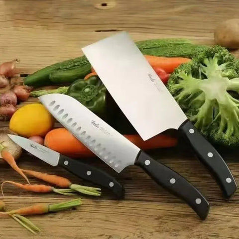 Sharp Stainless Steel Kitchen Knife 3 Piece Set