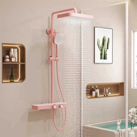All Copper Shower Head Pressurized Bathroom Set