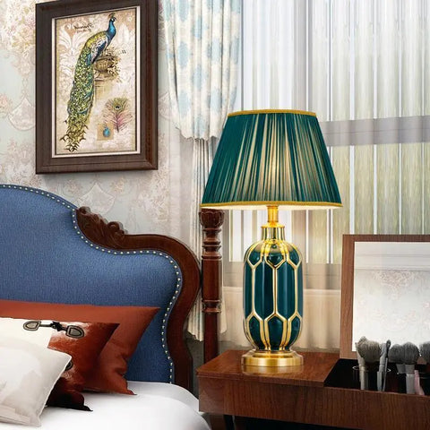 High End Elegant Ceramic Table Lamp Simple Creative