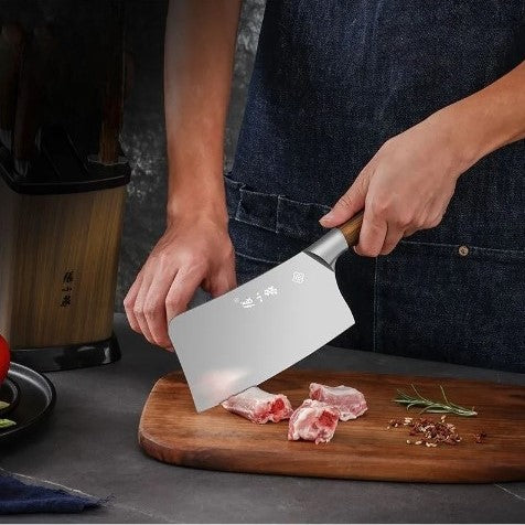 Premium Kitchen Knife Set Seven Piece Wood Handle