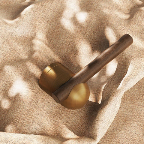 Chinese Door Lock Indoor Bedroom Split Wooden Bronze