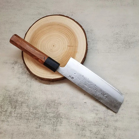 Seven Inch Kitchen Knife Wood Handle Meat Cleaver