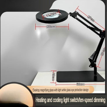 Led Magnifying Lamp With Light Adjustable Desk Clamp