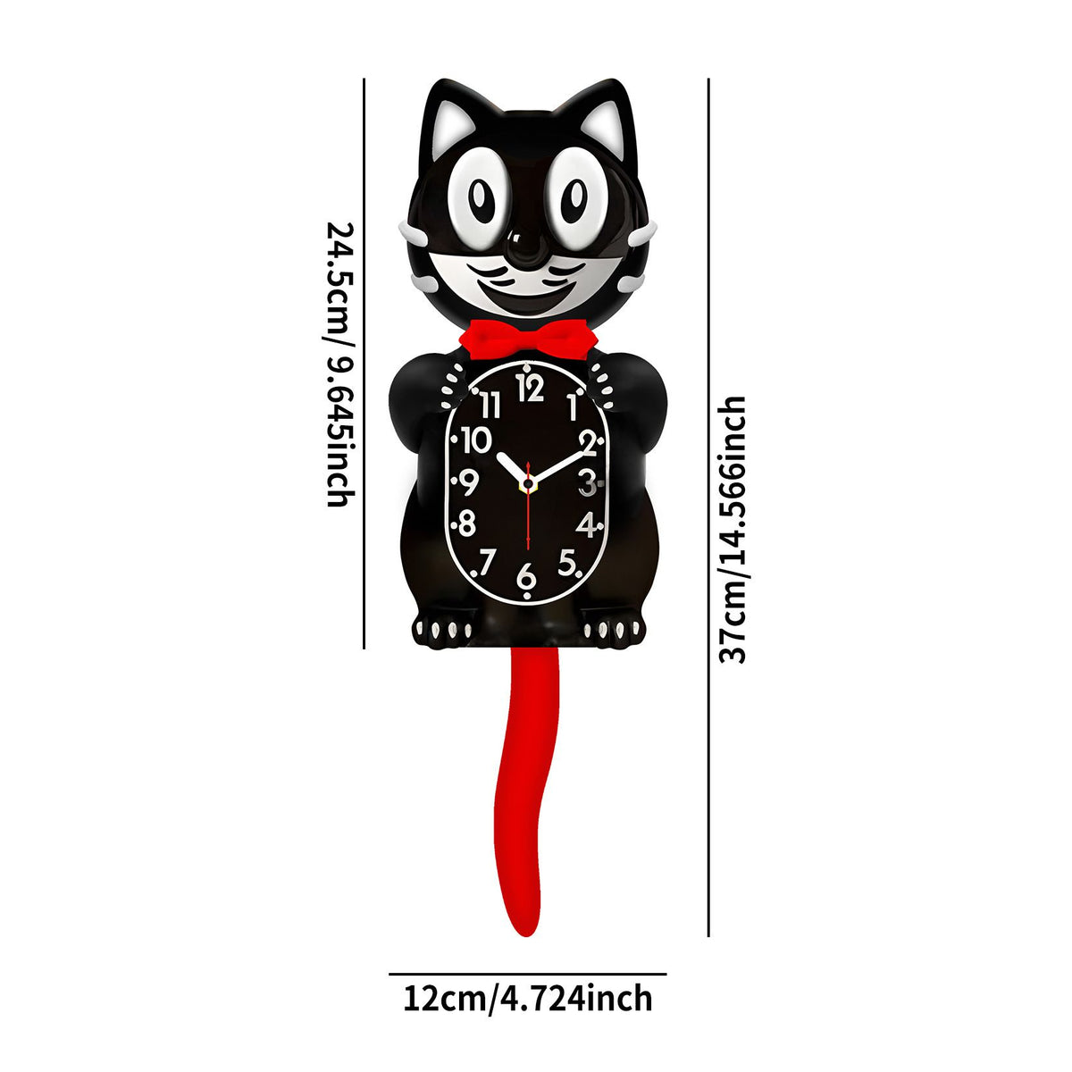 Retro Kit Cat Clock Moving Eyes
