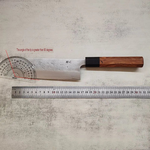 Seven Inch Kitchen Knife Wood Handle Meat Cleaver