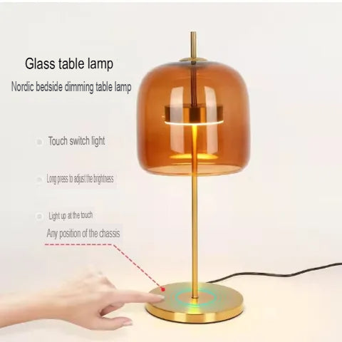 Nordic Glass Table Lamp Modern Minimalist Luxury