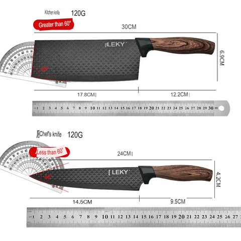 Kitchen Knife Set Six Piece Non Stick Diamond Blade