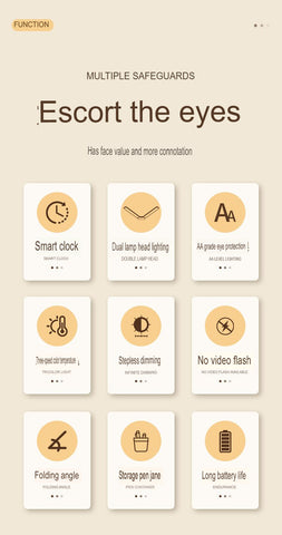 Smart Clock Multifunctional Digital Display Desk Lamp For Students