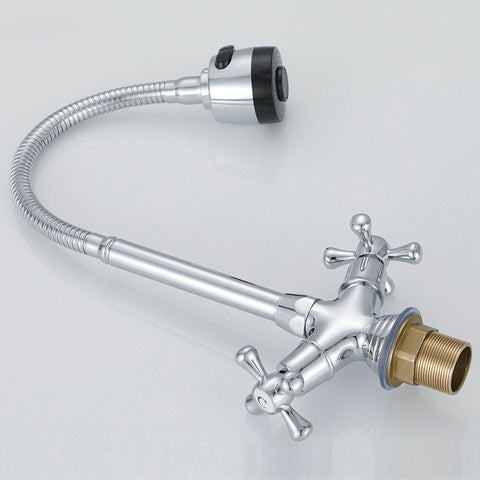 Copper Double Handle Kitchen Faucet