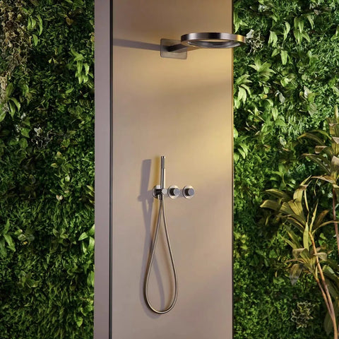 Authentic Concealed Shower Set Wall-Mounted Pressurized Copper