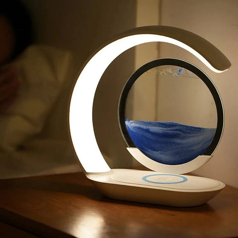 Flowing Sand Art Wireless Charging Night Light