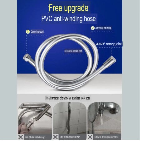 Black All Copper Concealed Wall Mounted Thermostatic Shower