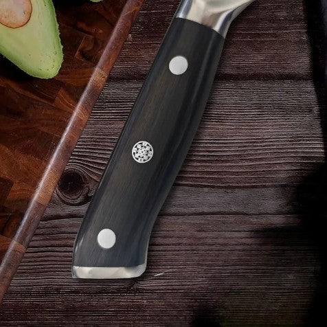 Full Moon Damascus Steel Meat Cutter Kitchen Knife