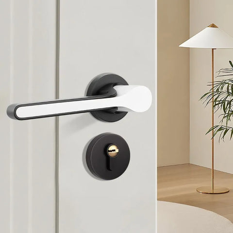 Modern Bedroom Silent Magnetic Door Lock Handle