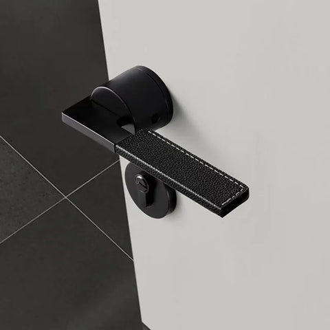 Indoor Silent Door Lock Bedroom Minimalist Wooden Handle