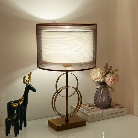 Nordic Modern Bedside Table Lamp Warm Luxury Light