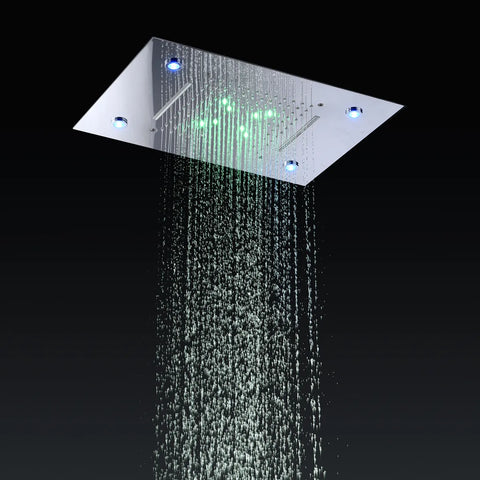 Sky View Waterfall Shower Head Ceiling Music