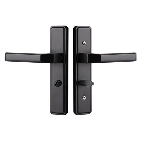 Doorlock Keyless 110 Hole Single Tongue Handle Black